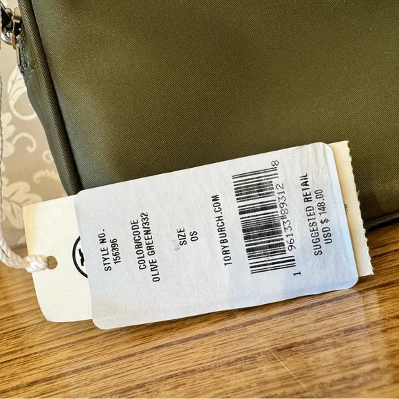 *NWT* Tory Burch Virginia Nylon Belt Bag Olive Green - Picture 6 of 17